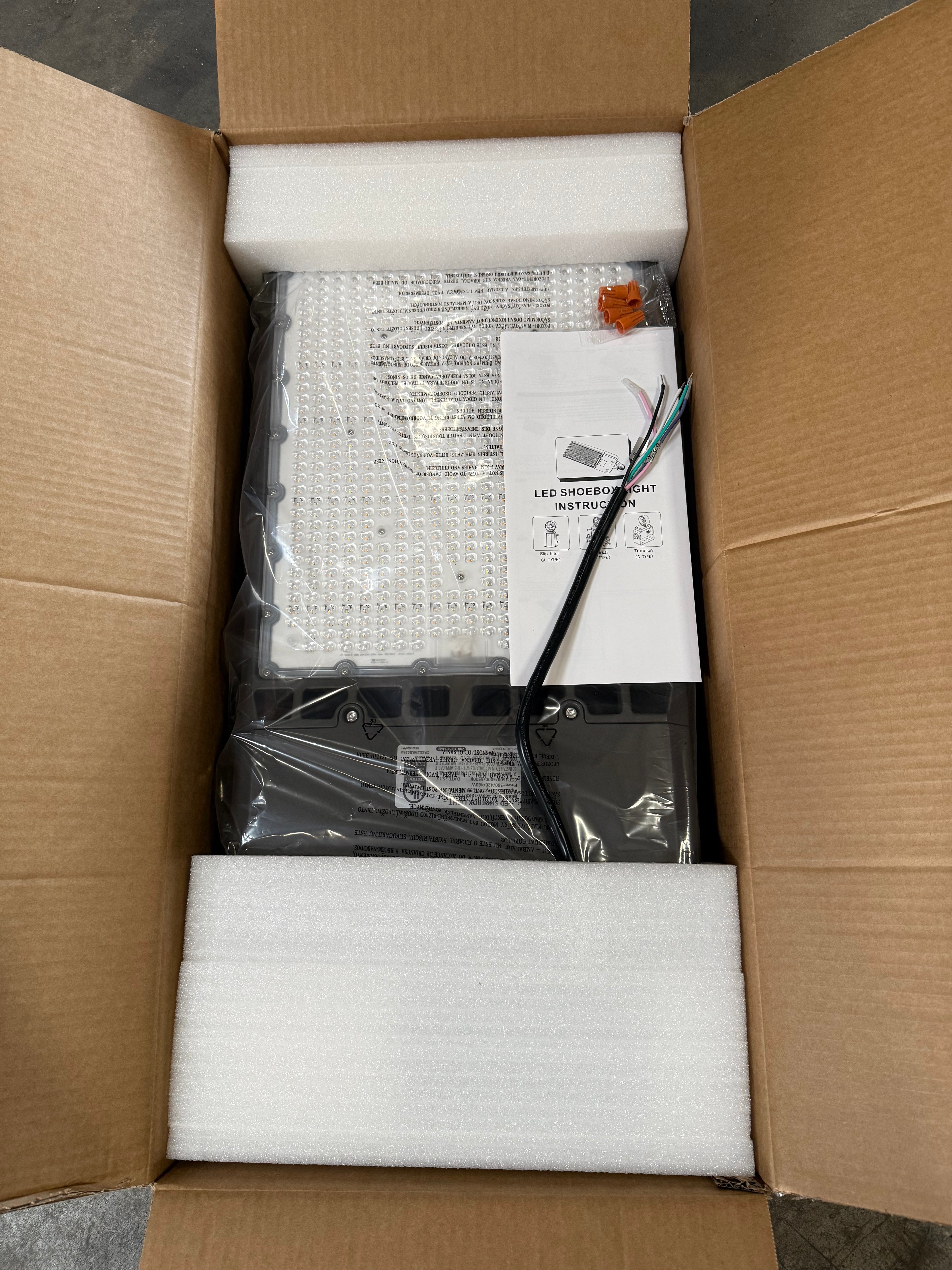 LED Shoebox SL02 Series 360/420/480W Selectable 3500/5000/6500K