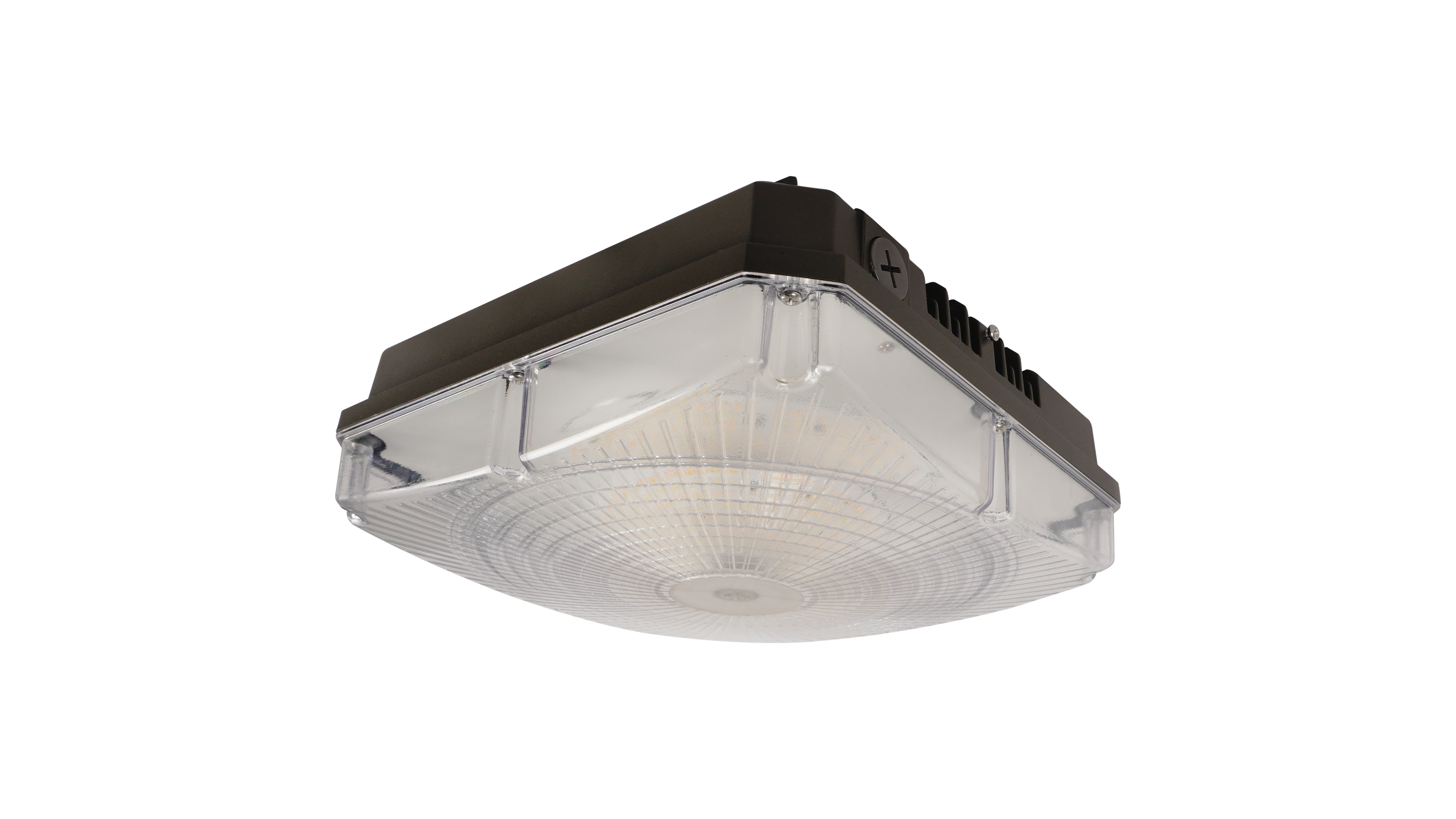 LED Garage Canopy 120-100-80W Selectable/ 3500-5000-6500K Selectable/120-277V/ WIth Sensor Base