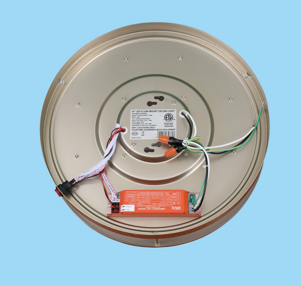 LED Flush Mount Ceiling Light Double Ring Style/12"/16W/ CCT:2700/3500/4000/5000/6500K DR12-16W-CCT