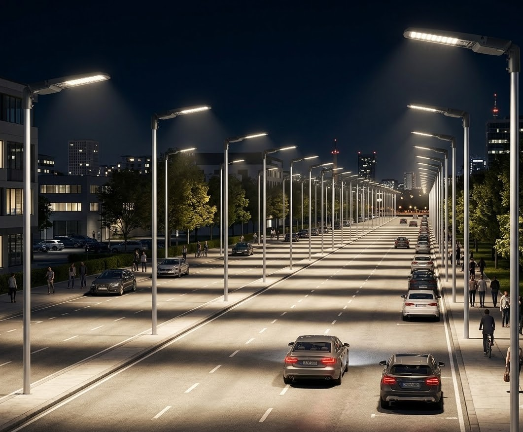 LED Area/Shoebox Light AL03 Series/300W-240W-200W Selectable/ 3000-4000-5000K Selectable /120-277V/ Type III-Type IV-Type V Selectable/ Photocell Pre-Installed/ DLC Premium