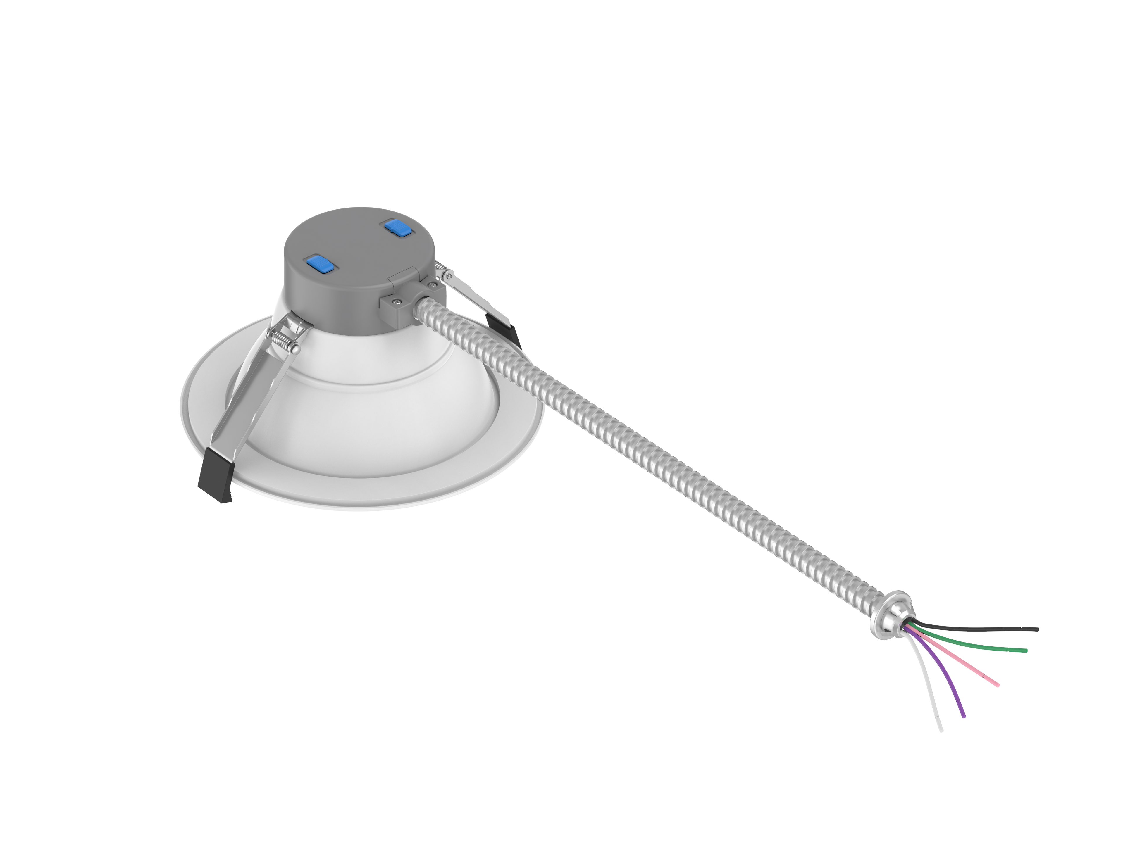 LED Commercial Downlight-CDL Series 6"/ 15W-18W-22W-26W-30W Selectable/ 2700-3000-3500-4000-5000K/ 3100LM