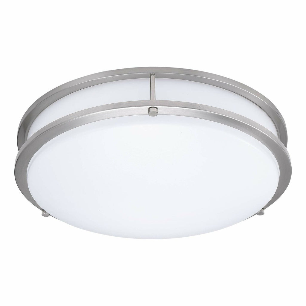 LED Flush Mount Ceiling Light Double Ring Style/14"/22W/5CCT Selectable/ DR14-22W-CCT (14")