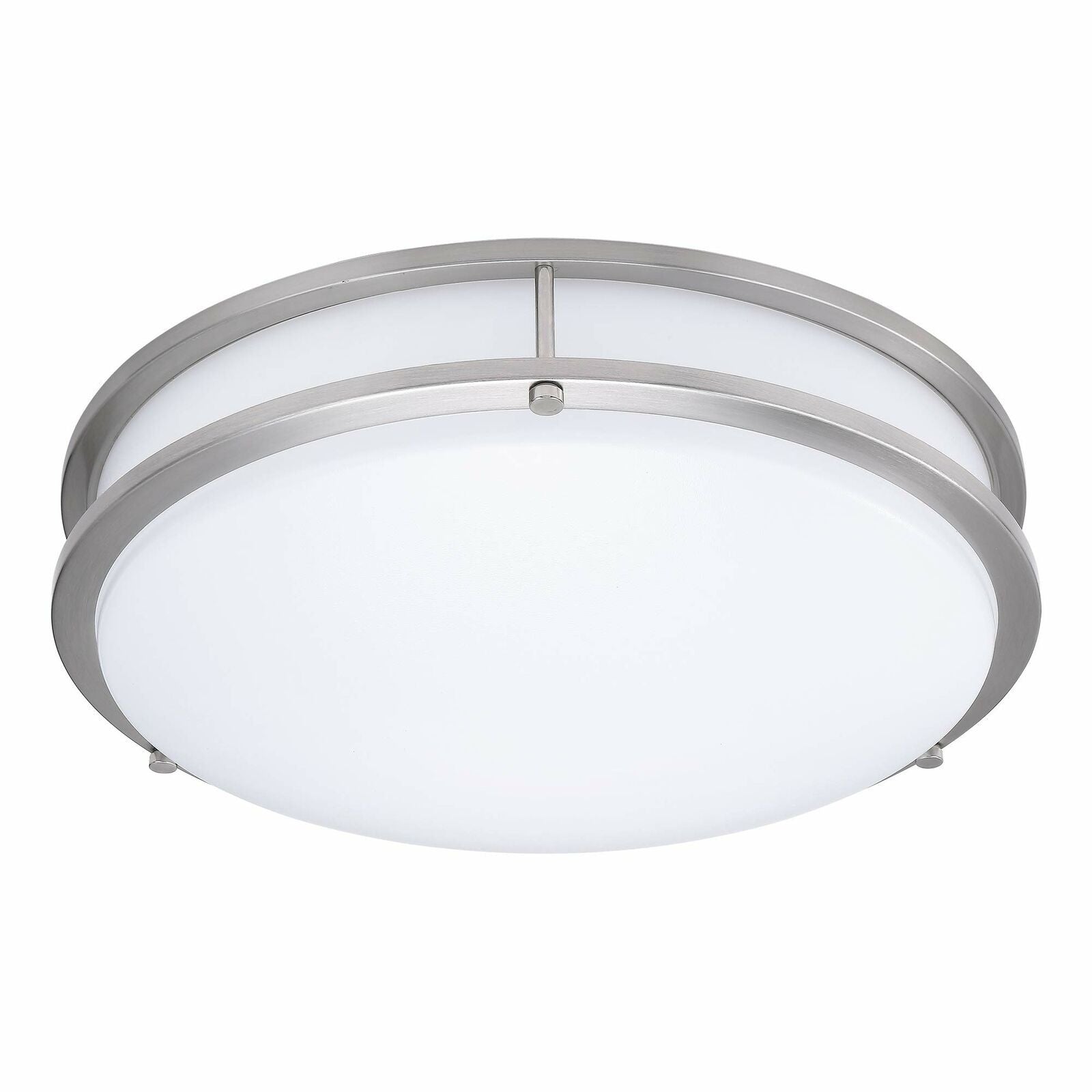 LED Flush Mount Ceiling Light Double Ring Style/12"/16W/ CCT:2700/3500/4000/5000/6500K DR12-16W-CCT