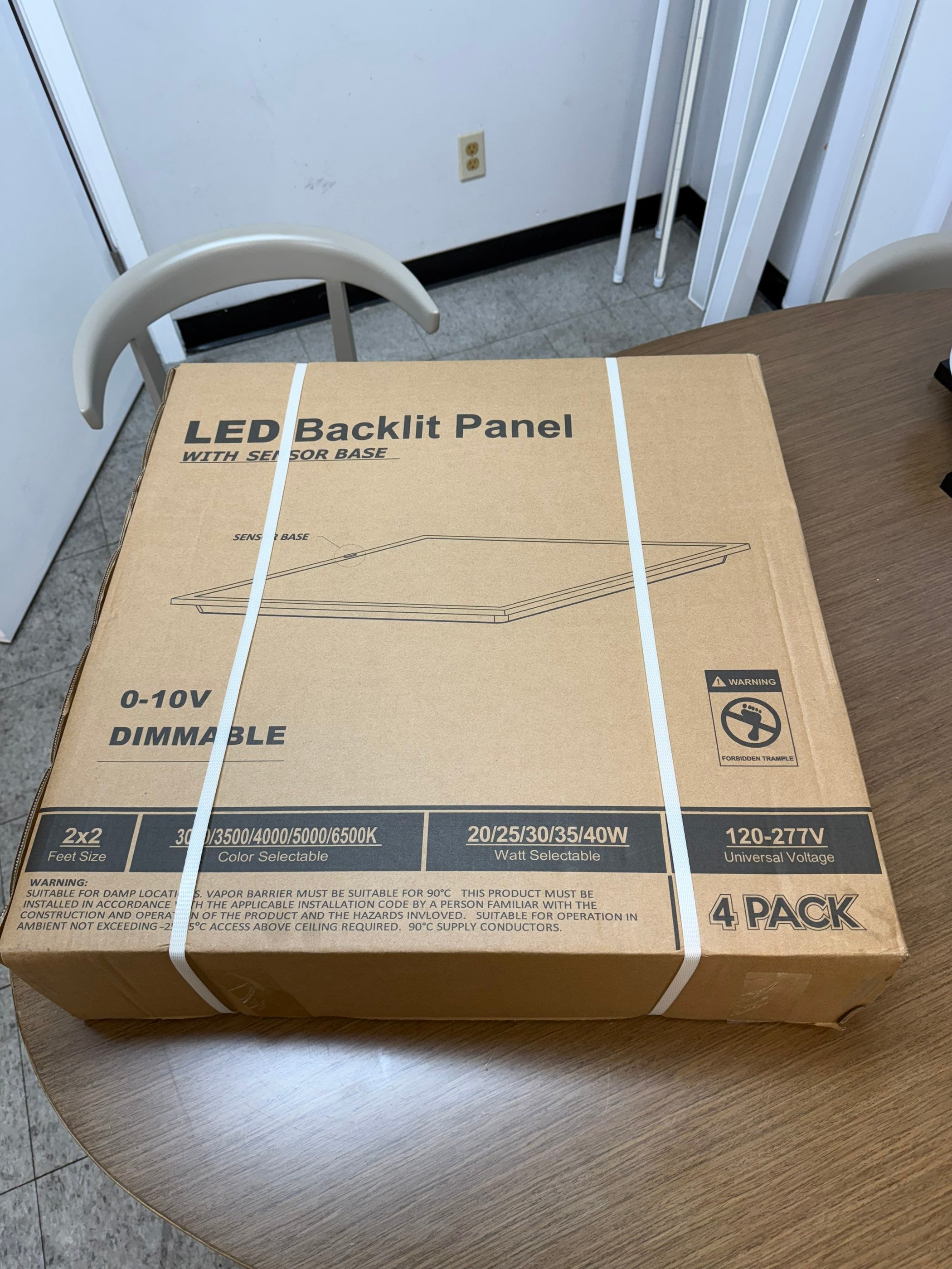 LED Panel Backlit 2x2/PB2-40W-H-TWCCT(XX) Sensor Base