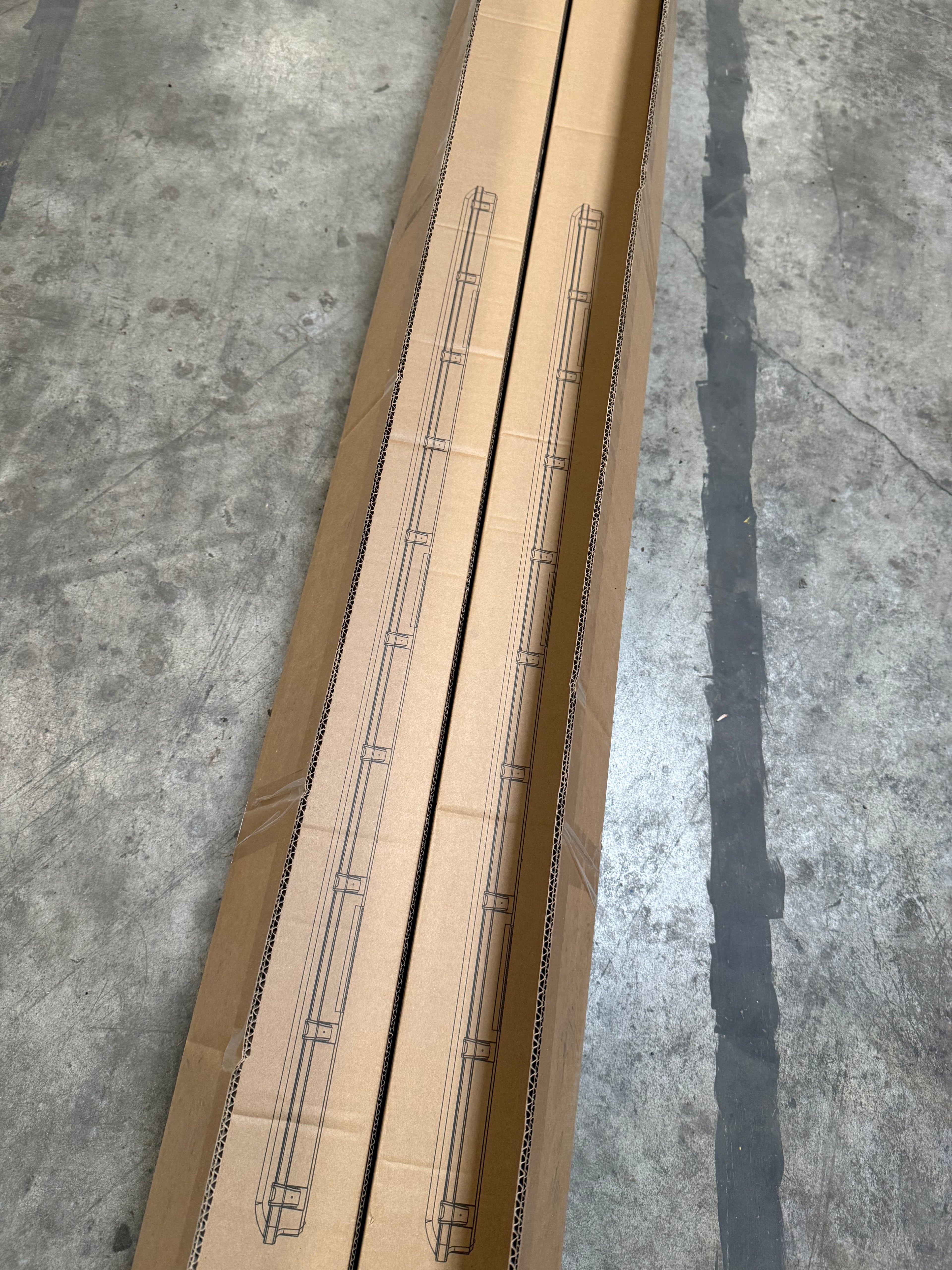 LED Vapor Tight 8FT Clear Strip Cover 8FT-VT-H-3W3CCT
