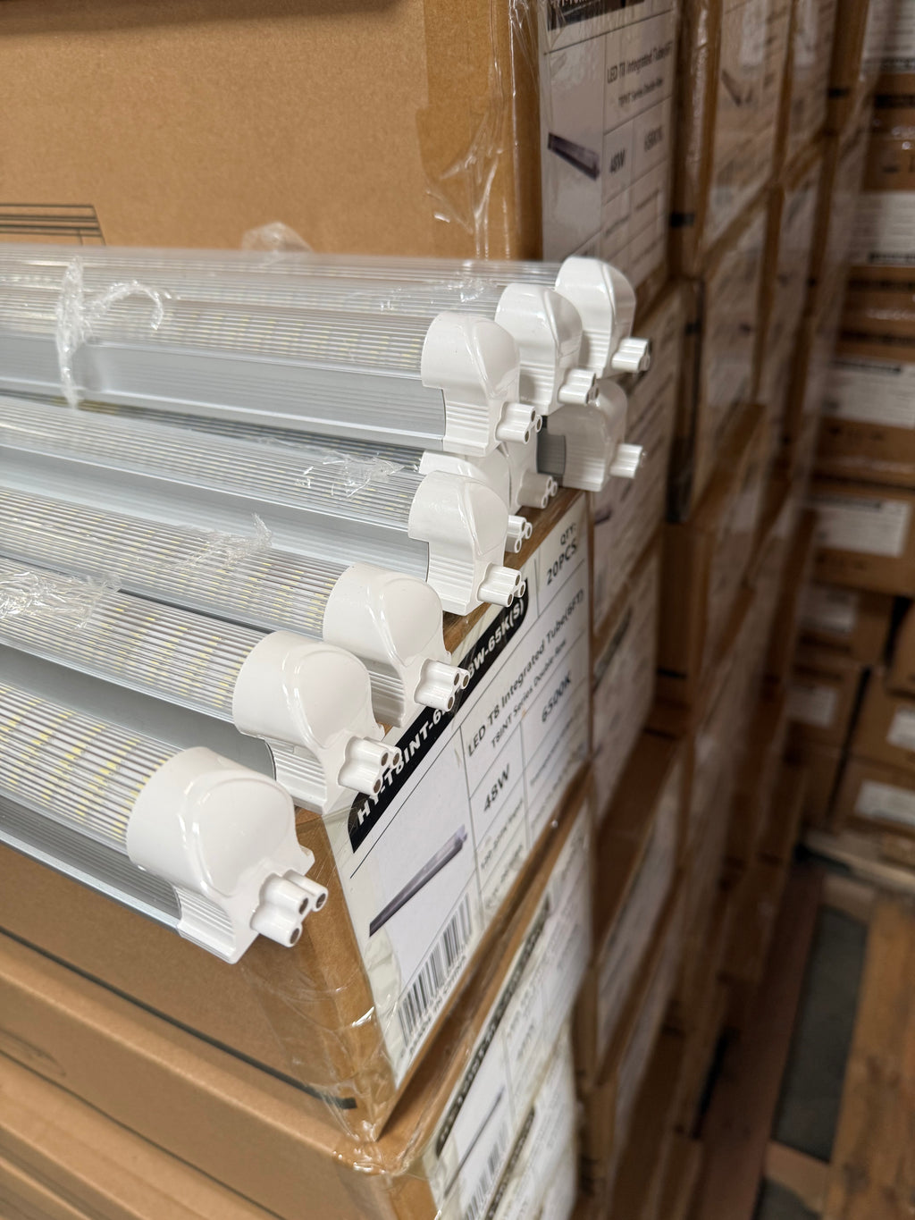 LED Integrated Tube Double LED Strip/6FT/ 48W/ 6500K/ Strip Cover/ T8INT-6FT-48W-65K(S)