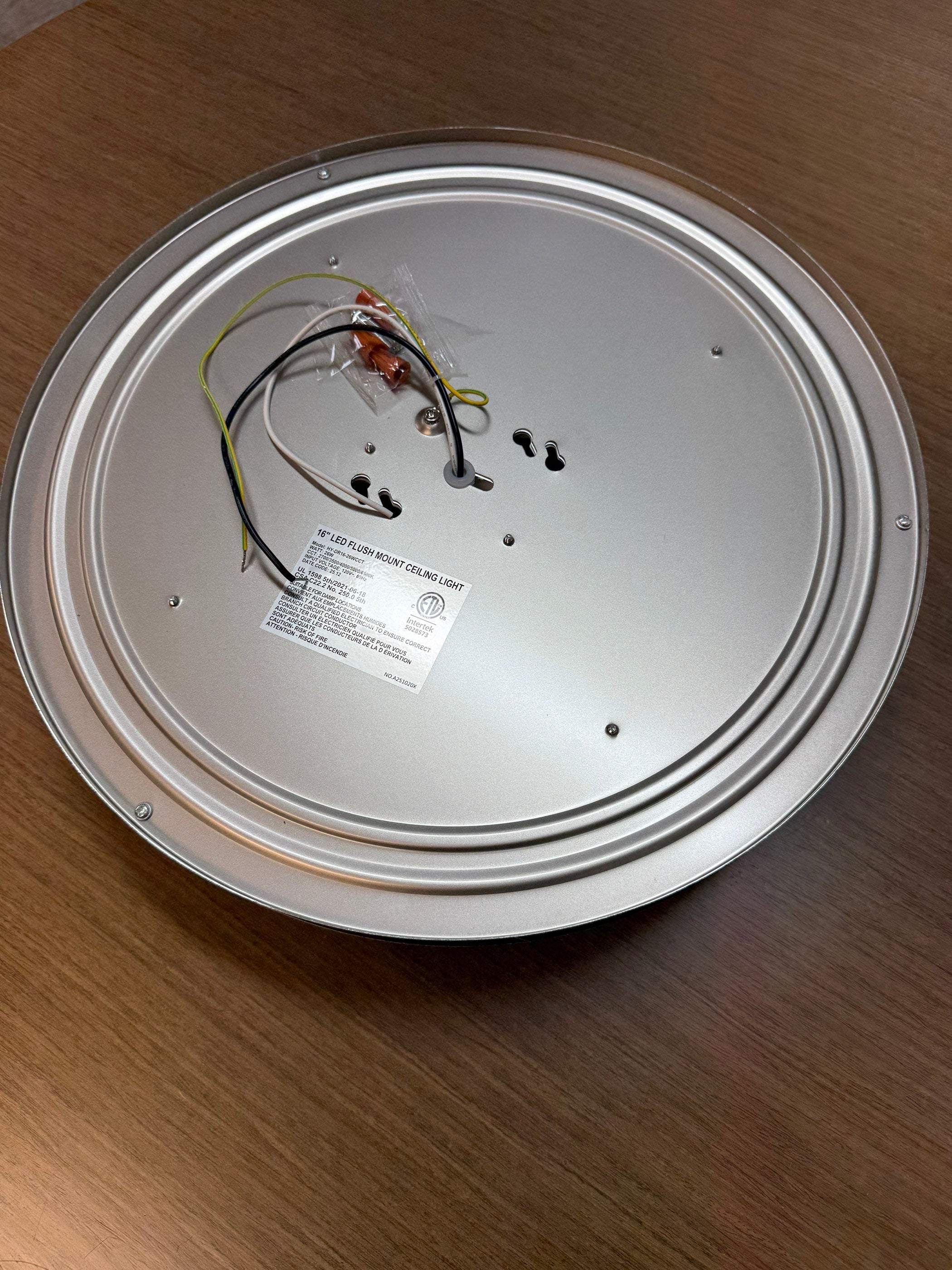 LED Flush Mount Ceiling Light Double Ring Style/16"/26W/CCT:2700/3500/4000/5000/6500K DR16-26W-CCT (16")