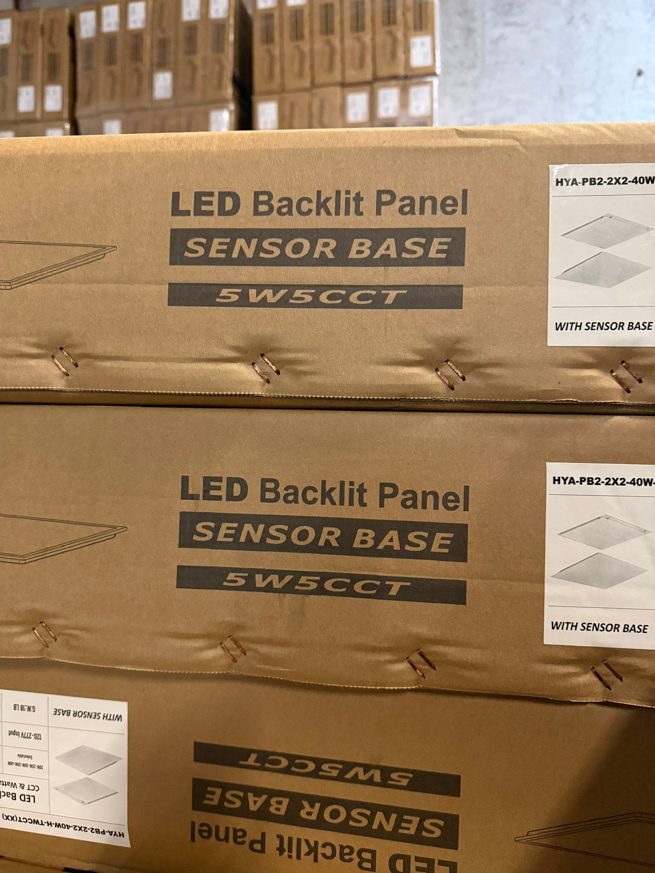 LED Panel Backlit 2x2/PB2-40W-H-TWCCT(XX) Sensor Base