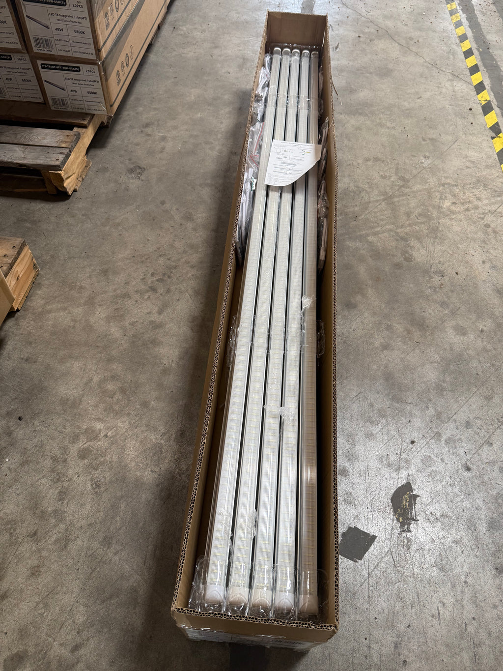 LED Integrated Tube Double LED Strip/6FT/ 48W/ 6500K/ Strip Cover/ T8INT-6FT-48W-65K(S)