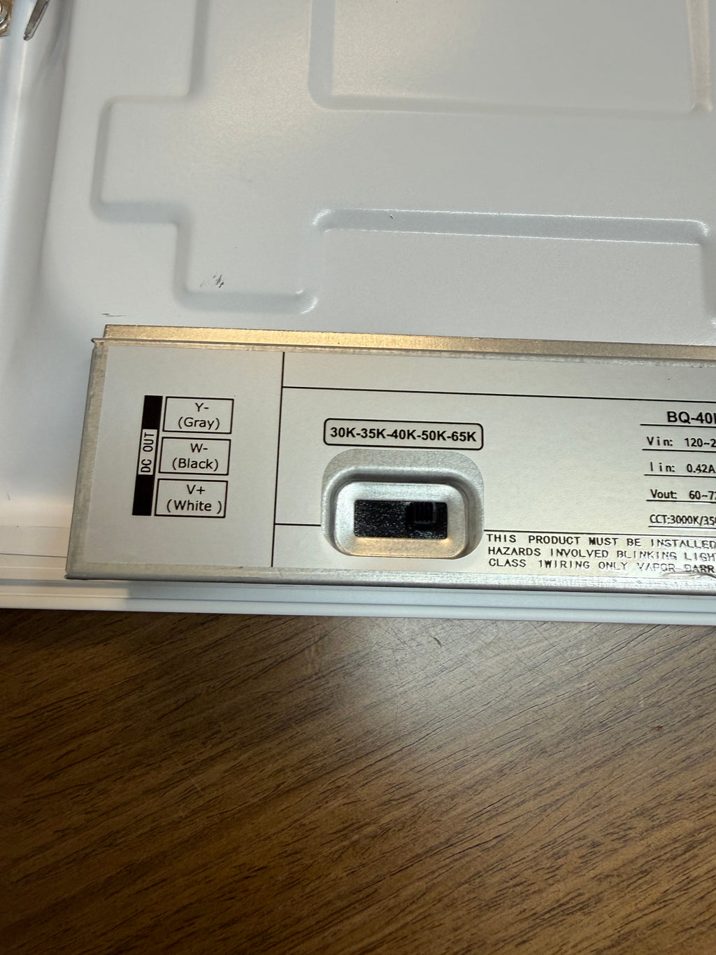 LED Panel Backlit 2x2/40W PB2-2X2-40W-H-TWCCT