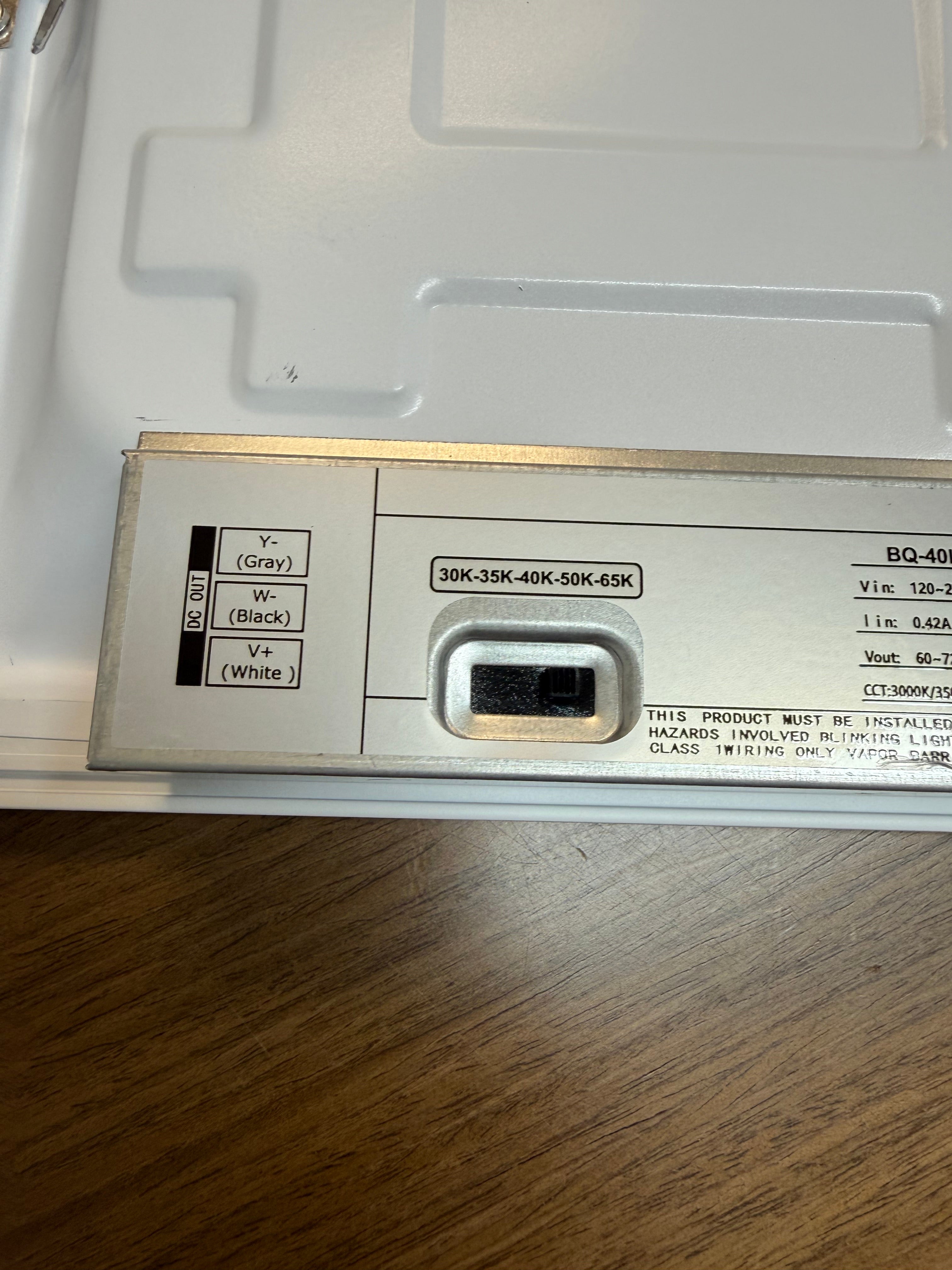 LED Panel Backlit 2x2/40W PB2-2X2-40W-H-TWCCT