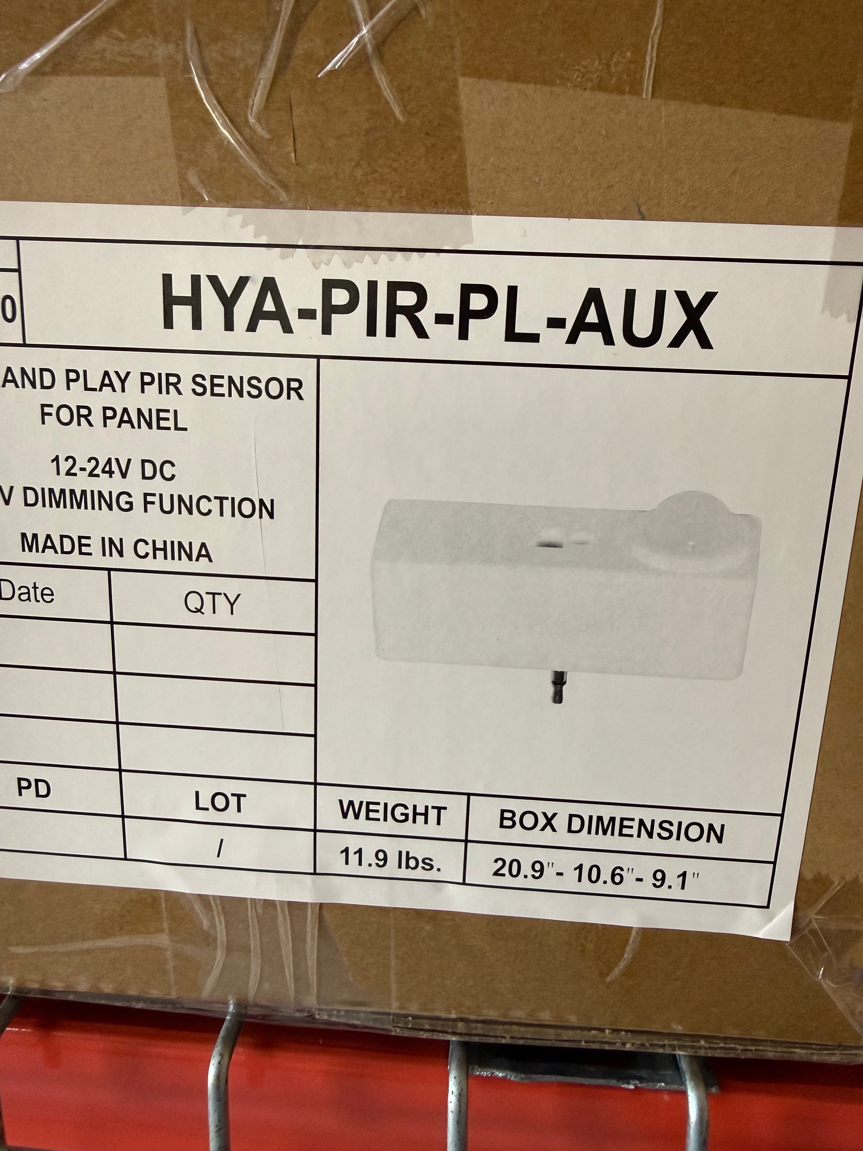 Motion Sensor:  Sensor Base/ For PB2 Sensor Base Panel Motion Sensor:HYA-PIR-PL-AUX ( HYA-ANT-1P-4T)