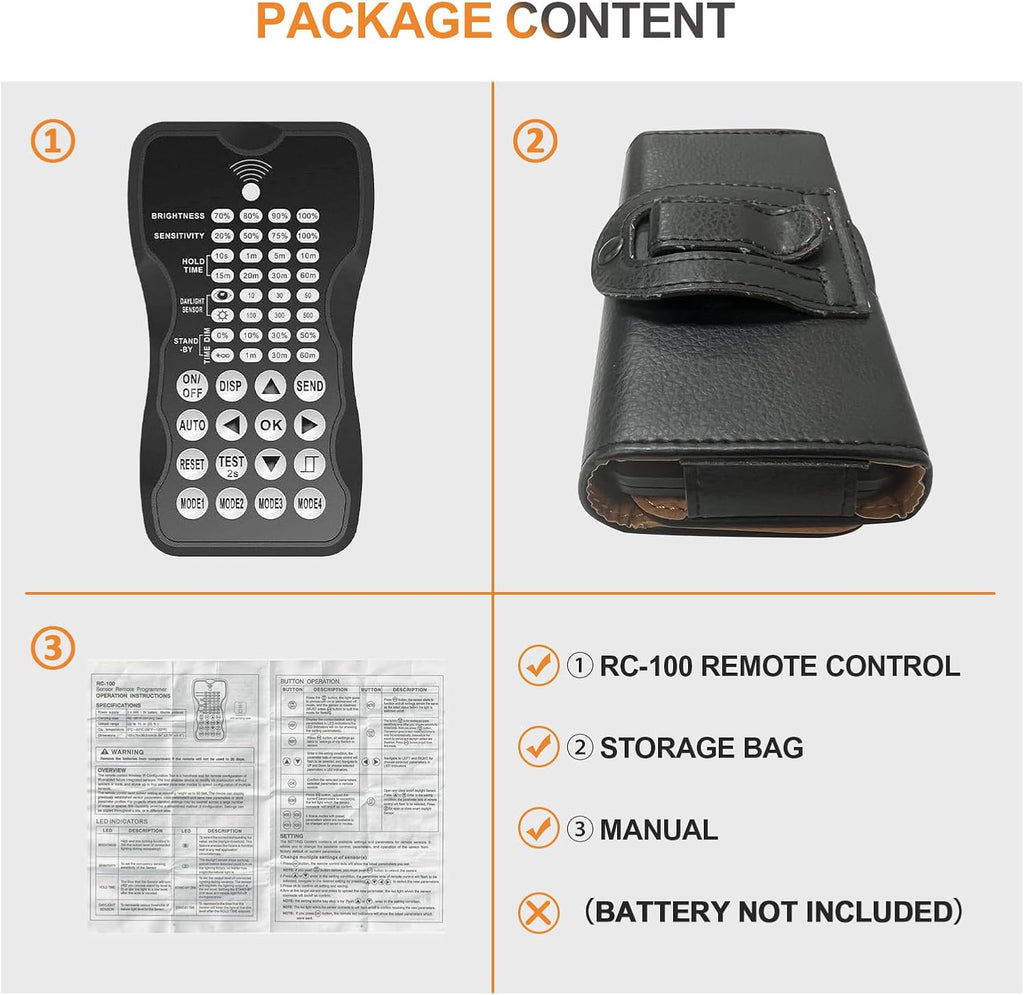 Motion Sensor Control: Remote Control - RC-100