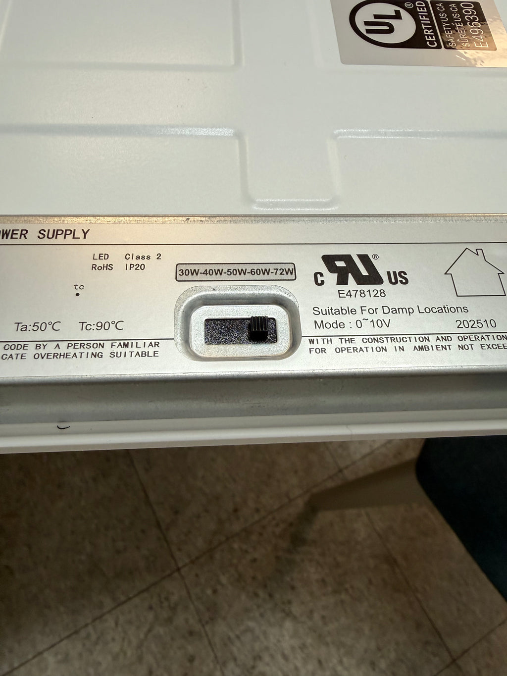 LED Panel Backlit 2x4/ 72W PB2-2X4-72W-H-TWCCT(HL)