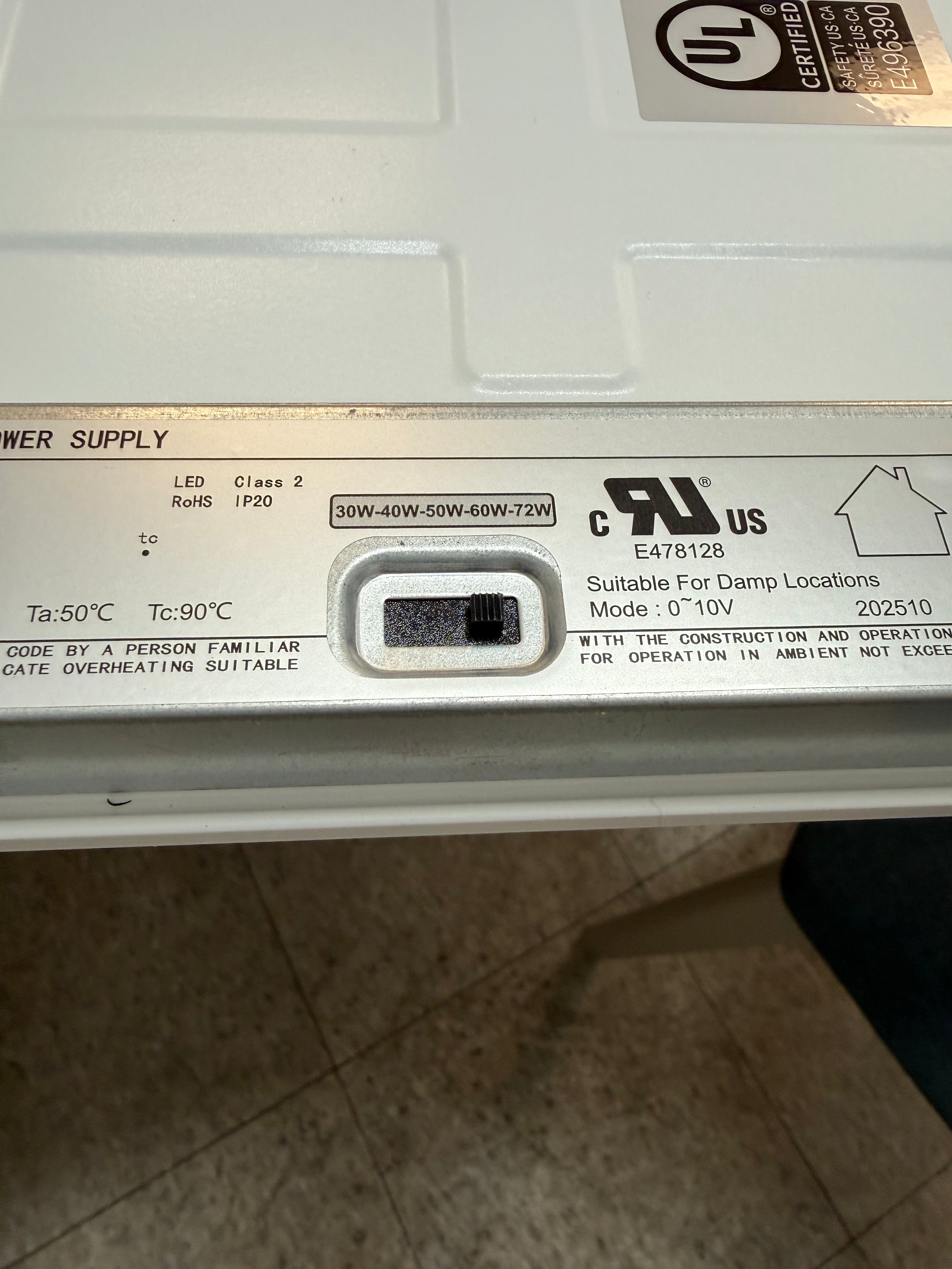 LED Panel Backlit 2x4/ 72W PB2-2X4-72W-H-TWCCT(HL)