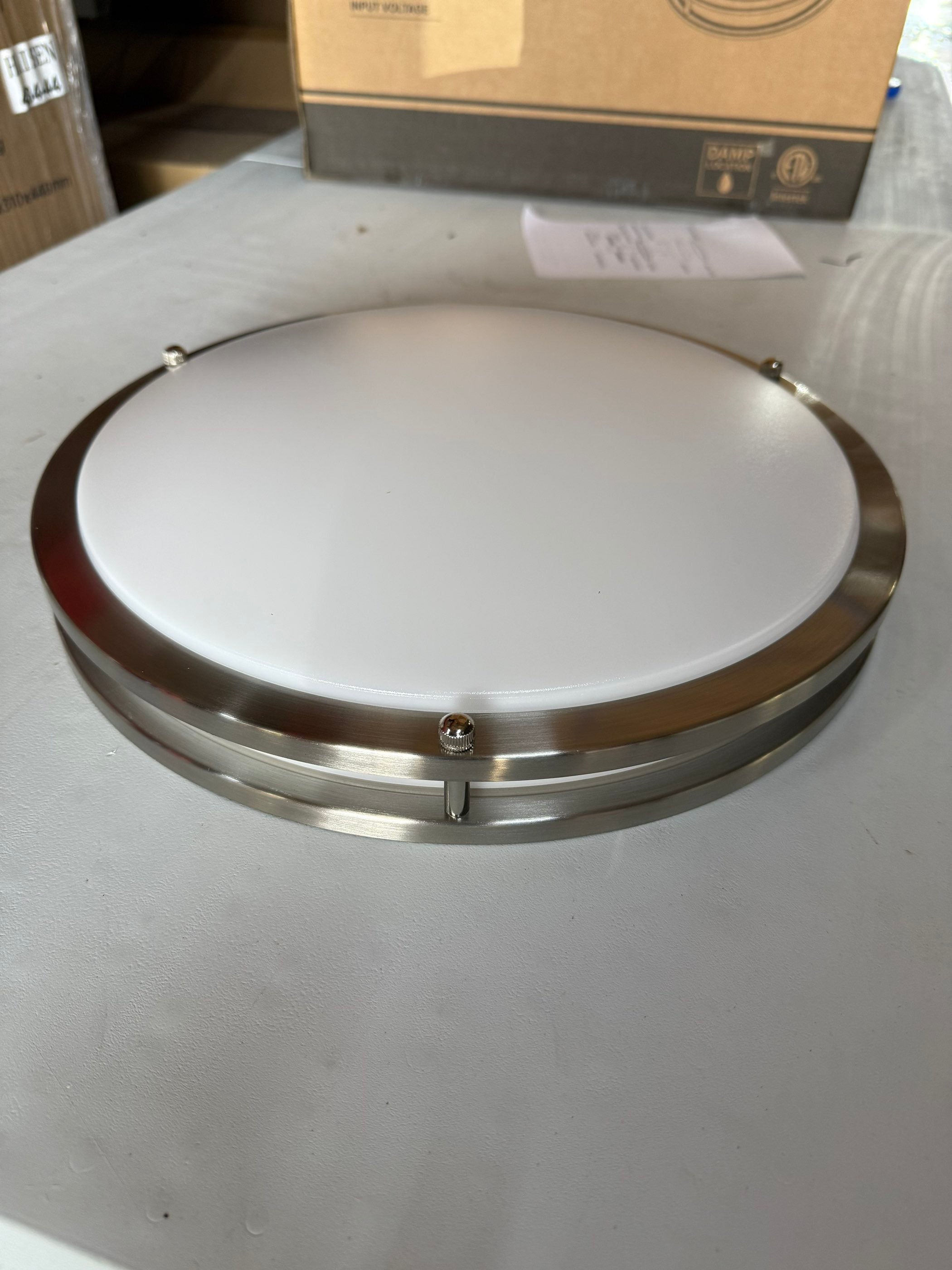LED Flush Mount Ceiling Light Double Ring Style/14"/22W/5CCT Selectable/ DR14-22W-CCT (14")