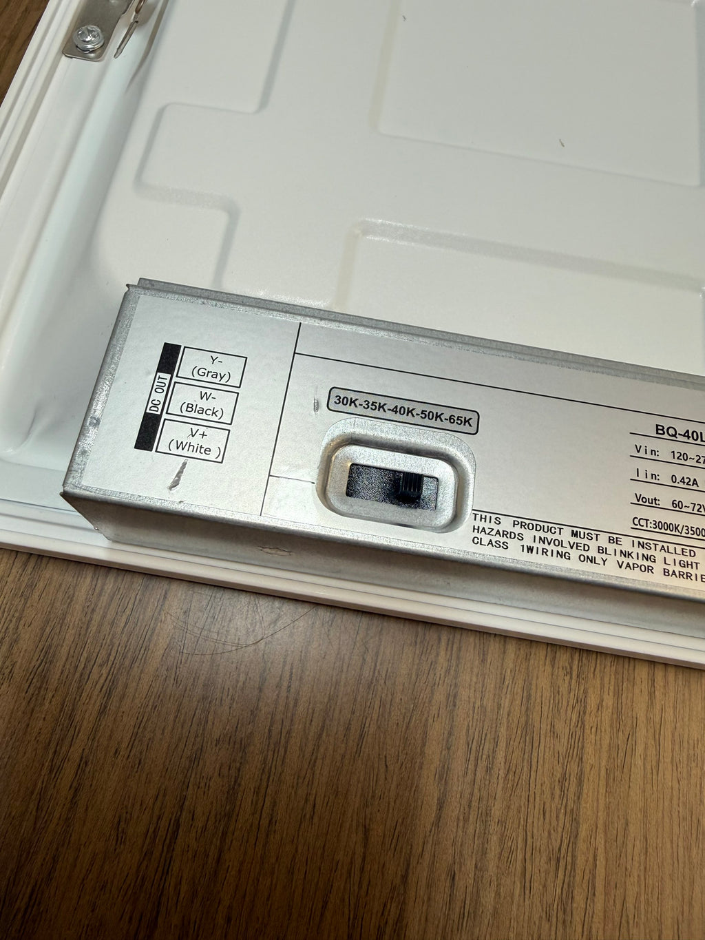 LED Panel Backlit 2x2/PB2-40W-H-TWCCT(XX) Sensor Base