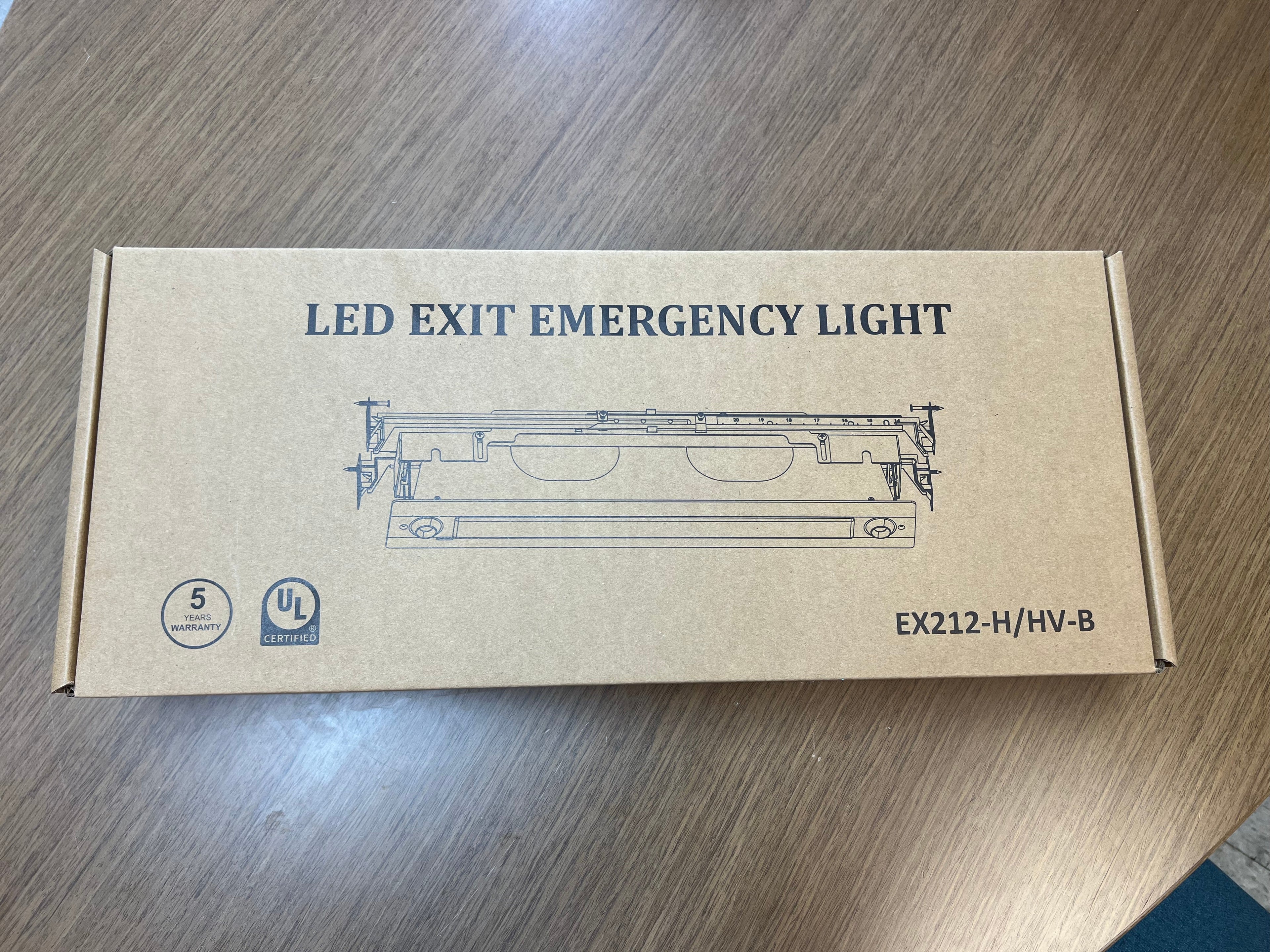 LED Emergency Lights/ Univerasl Mount/ 120-277V/ NYC Approved Metal Housing EX212-H/HV-B