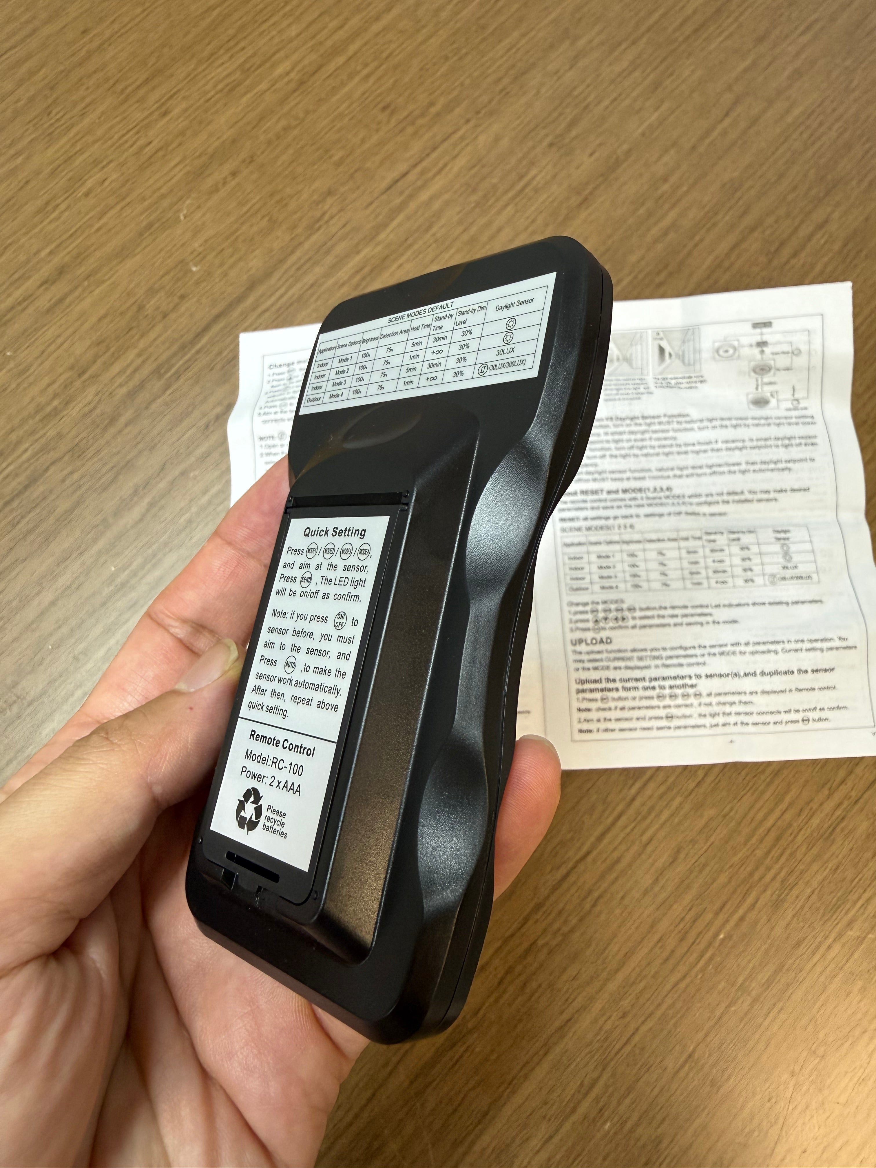 Motion Sensor Control: Remote Control - RC-100