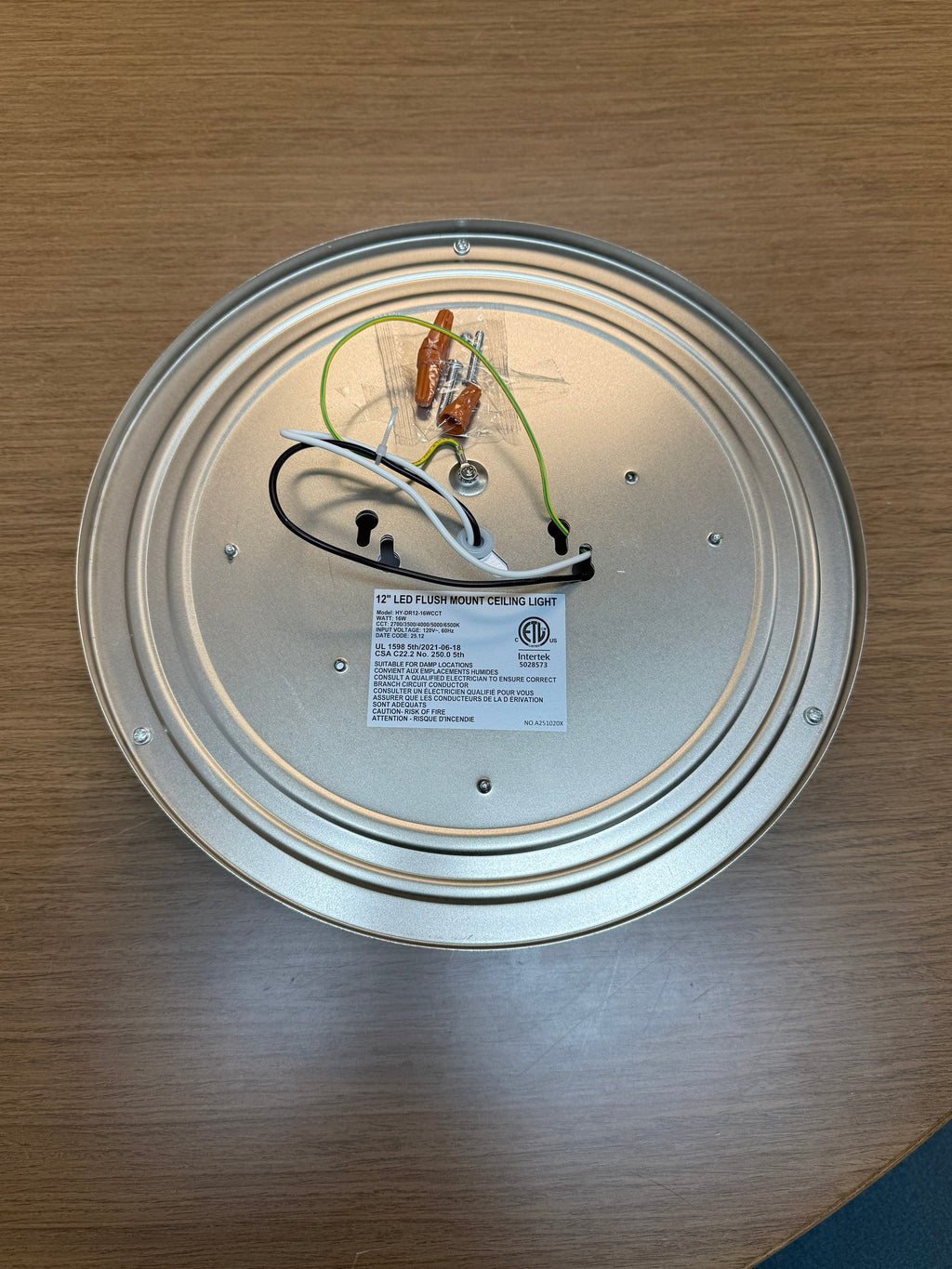 LED Flush Mount Ceiling Light Double Ring Style/12"/16W/ CCT:2700/3500/4000/5000/6500K DR12-16W-CCT