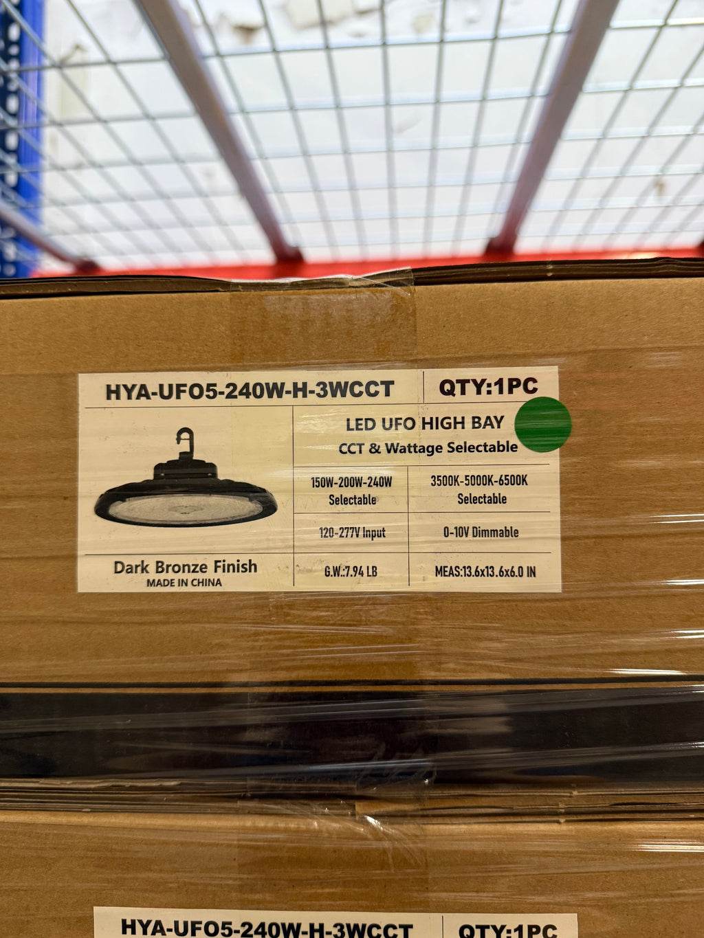 LED UFO5 HighBay 240W UFO5-240W-H-3WCCT