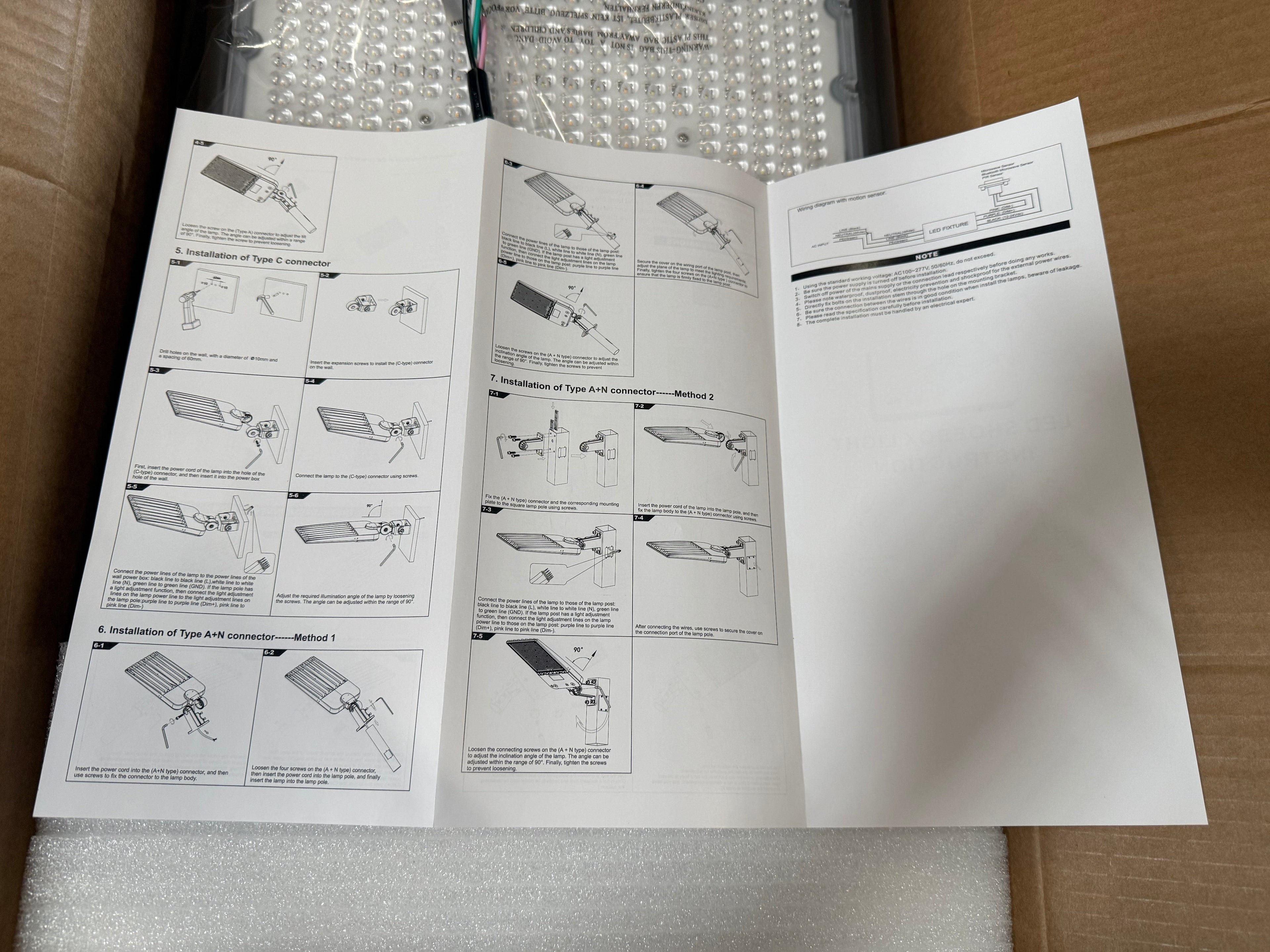 LED Shoebox SL02 Series 360/420/480W Selectable 3500/5000/6500K