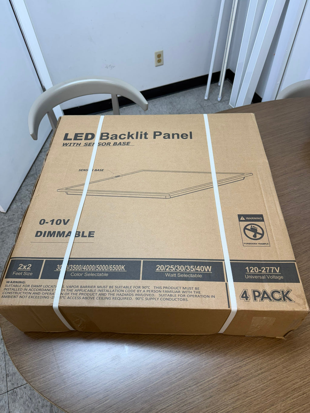 LED Panel Backlit 2x2/PB2-40W-H-TWCCT(XX) Sensor Base