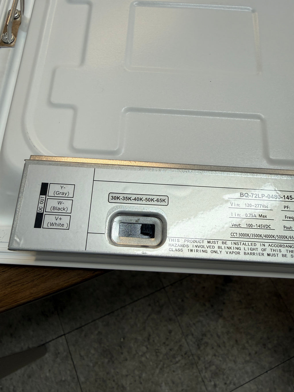LED Panel Backlit 2x4/ 72W PB2-2X4-72W-H-TWCCT(HL)