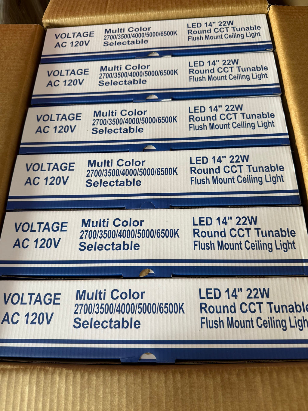LED Flush Mount Ceiling Light Double Ring Style/14"/22W/5CCT Selectable/ DR14-22W-CCT (14")