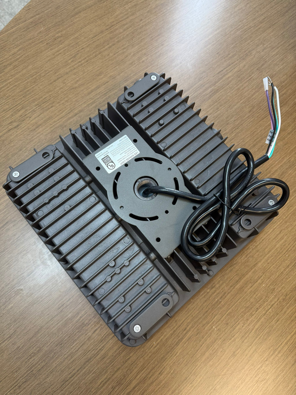LED Garage Canopy 120-100-80W Selectable/ 3500-5000-6500K Selectable/120-277V/ WIth Sensor Base