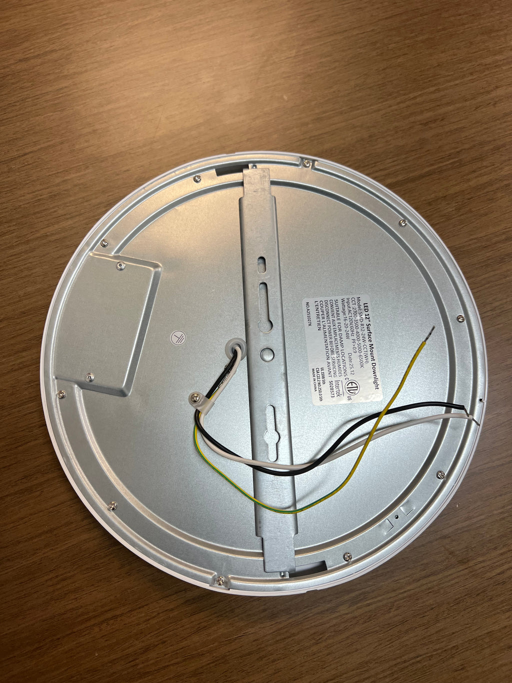 LED Surface mount downlight 12" SMD-R12-24W-CCT (WH)