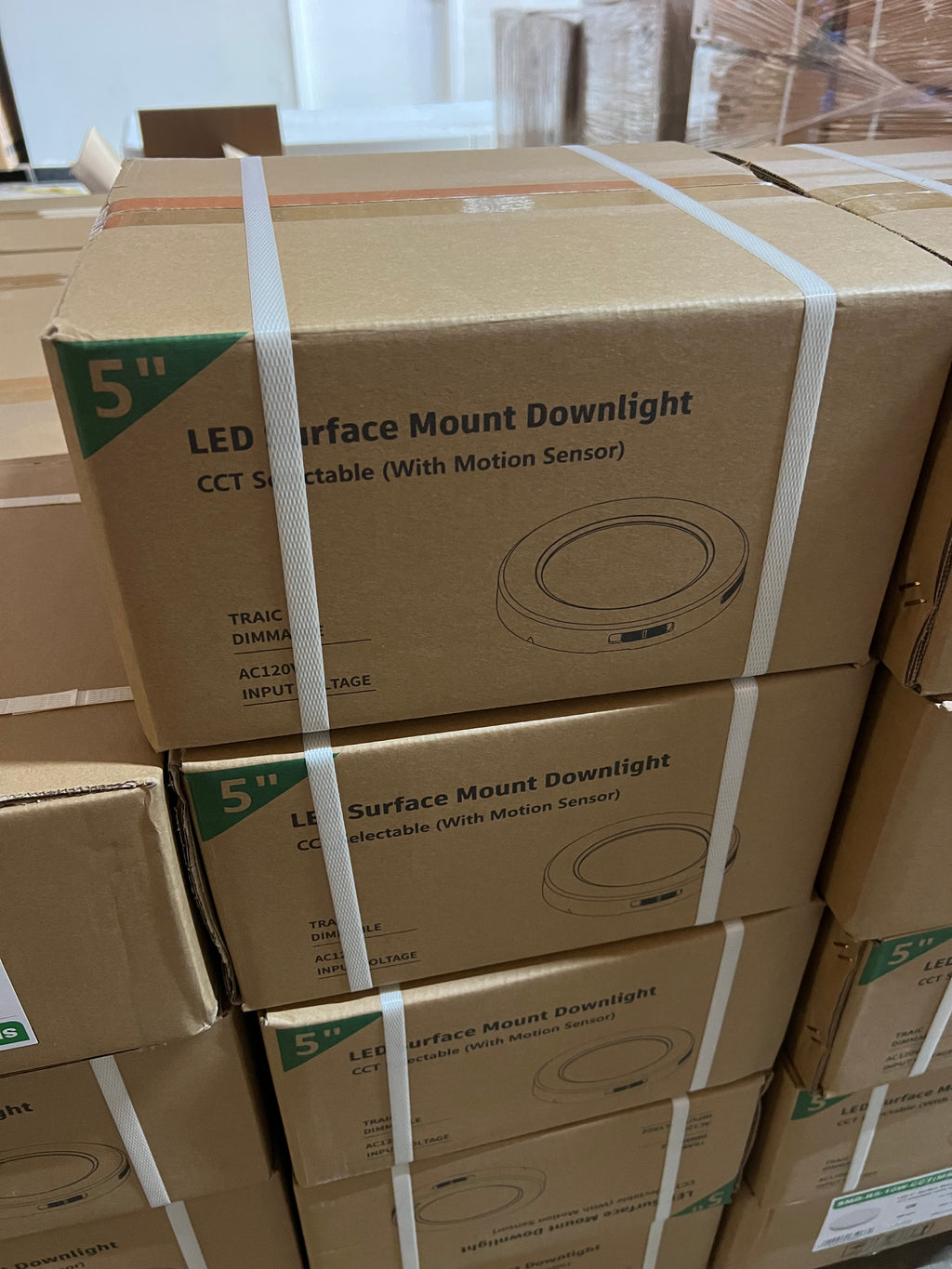 LED Surface mount downlight (with motion sensor) 5''  SMD-R5-10W-CCT(MS)