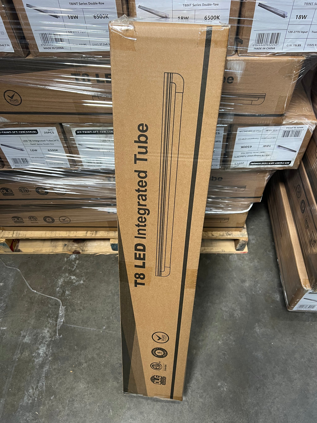 3Ft. 18 Watt LED T8 Integrated Tube Strip Cover T8INT-3FT-18W-65K(S)