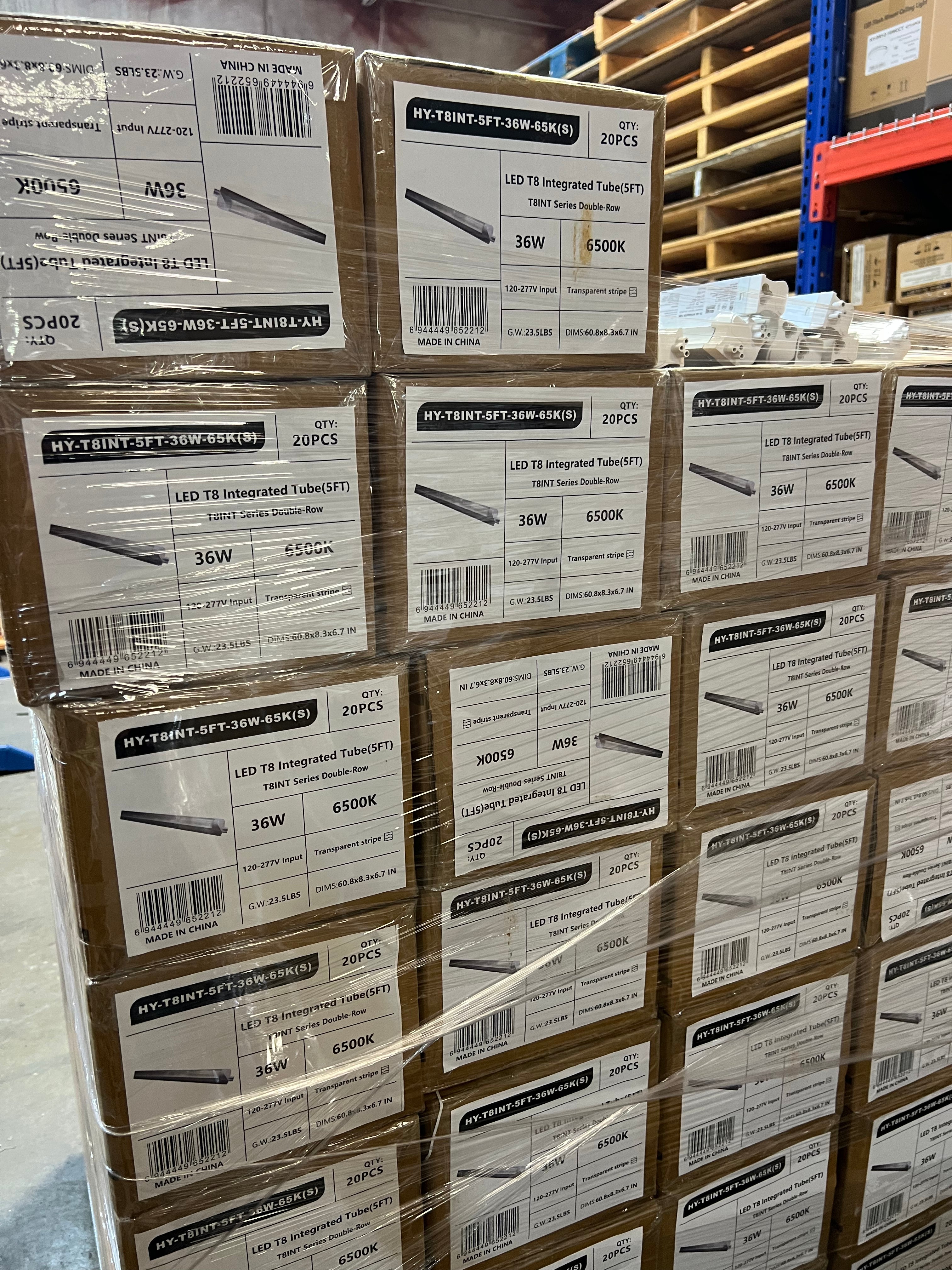 LED Integrated Tube Double LED Strip/5FT/ 36W/ 6500K/ Strip Cover-T8INT-5FT-36W-65K(S)