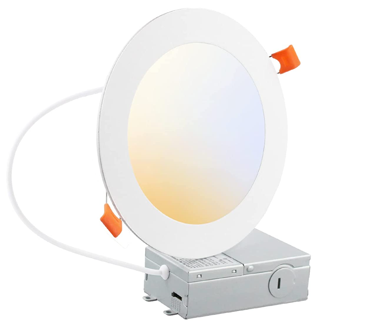 LED Canless Recessed Ultra Slim Downlights Round/4" /9W / 5 CCT Tunable (27K/35K/40K/50K/65K)